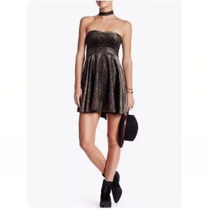 Free People Shattered Velvet Mini Dress